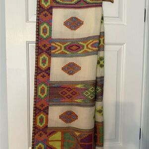 Multicolor Geometric Patterned Skirt